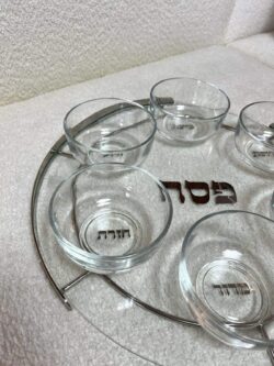 קערת פסח מסגרת כסף – תמונה 4