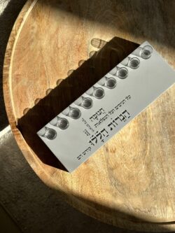 ⁦חנוכיה שטוחה דגם טופוגרפיה⁩ – תמונה ⁦2⁩