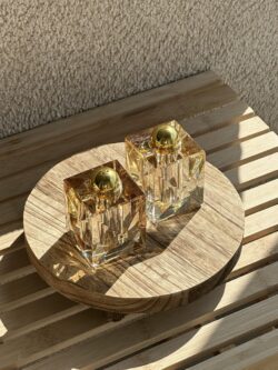 ⁦זוג מלחיות קריסטל - זהב⁩ – תמונה ⁦2⁩