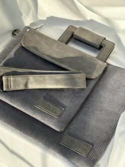 ⁦סט טלית ותפילין קורדרוי אפור⁩ – תמונה ⁦3⁩