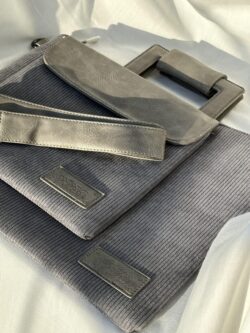 סט טלית ותפילין קורדרוי אפור