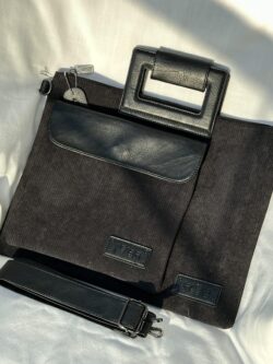 סט טלית ותפילין קורדרוי שחור