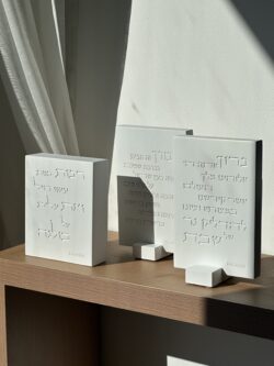 ⁦הדלקת נרות שבת בעיצוב יוקרתי מבטון⁩ – תמונה ⁦4⁩