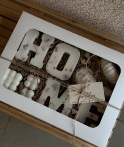 ⁦נר אות עם פרחים - קופסא מהודרת⁩ – תמונה ⁦6⁩