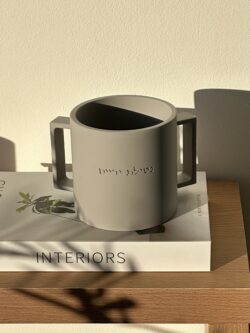 ⁦נטלה מהודרת מבטון - אפור⁩ – תמונה ⁦4⁩