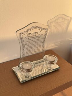 ⁦פמוטי קריסטל עם הדלקת נרות⁩ – תמונה ⁦3⁩