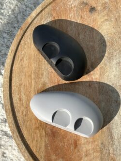 ⁦פמוט חלוק נחל זוגי - שחור⁩ – תמונה ⁦3⁩