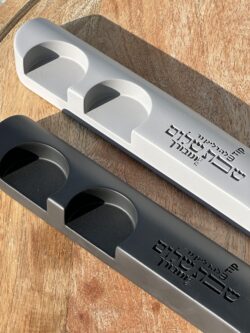 פמוט זוגי אמורפי - שחור