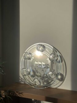 ⁦צלחת פסח מזכוכית⁩ – תמונה ⁦3⁩