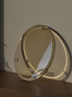 ⁦מגש וזוג פמוטים - רוז גולד⁩ – תמונה ⁦3⁩