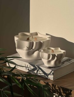 סט נרות ליב - לבן