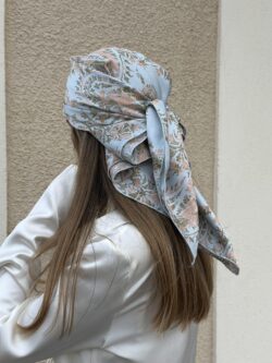 ⁦כיסוי ראש דגם פרחים⁩ – תמונה ⁦3⁩