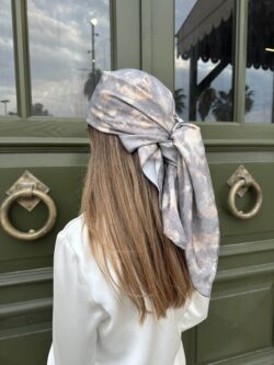 ⁦כיסוי ראש דגם עננים⁩ – תמונה ⁦3⁩