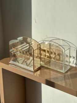 ⁦כלי למצה מזכוכית - רוז גולד⁩ – תמונה ⁦3⁩