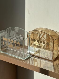 ⁦כלי למצה מזכוכית - שקוף⁩ – תמונה ⁦2⁩