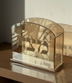 ⁦כלי למצה מזכוכית - רוז גולד⁩ – תמונה ⁦2⁩