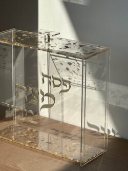 כלי למצה אותיות בולטות - זהב