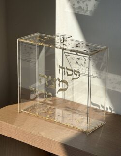 ⁦כלי למצה אותיות בולטות - זהב⁩ – תמונה ⁦2⁩