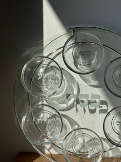 קערת פסח מסגרת כסף