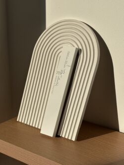 ⁦מזוזה " שמע ישראל " 20 ס"מ - לבן⁩ – תמונה ⁦2⁩