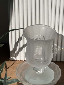 ⁦גביע קידוש קריסטל נמוך - חלבי⁩ – תמונה ⁦2⁩