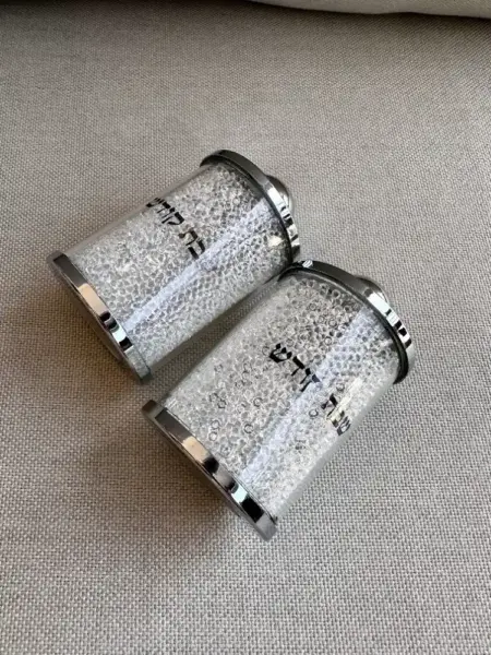 זוג מלחיות קריסטל " שבת קודש "