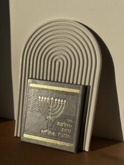 ⁦סדר הדלקת נרות חנוכה דמוי עור⁩ – תמונה ⁦4⁩