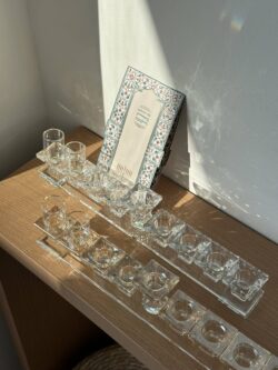 ⁦חנוכיית קריסטל גוון רוז גולד⁩ – תמונה ⁦2⁩