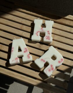 ⁦נר אות עם פרחים - קופסא מהודרת⁩ – תמונה ⁦7⁩