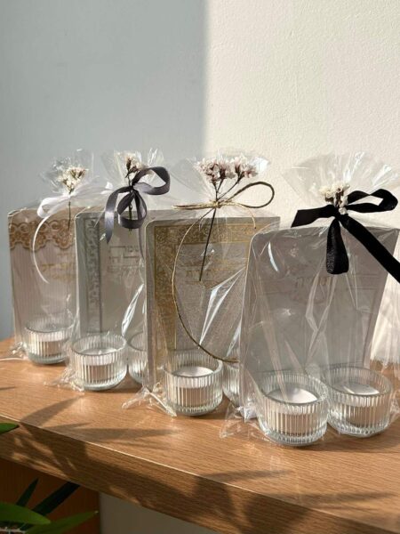 מארז ברכון + 2 פמוטים עגולים