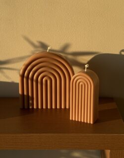 סט נרות קשת מוקה