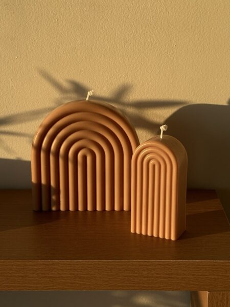 סט נרות קשת מוקה