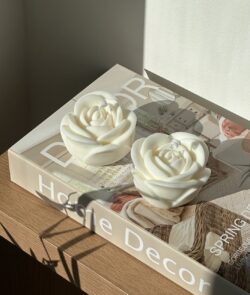 זוג נרות פרחים