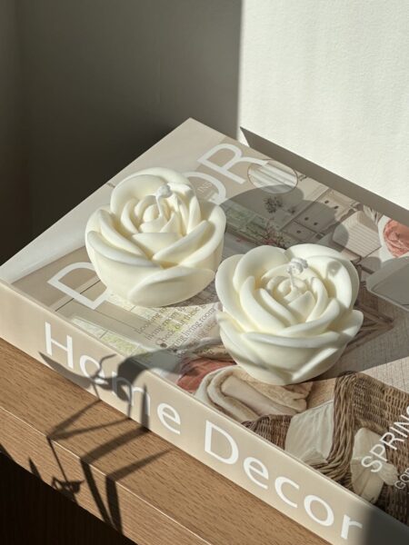 זוג נרות פרחים