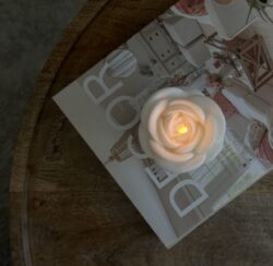 ⁦זוג נרות פרחים⁩ – תמונה ⁦2⁩